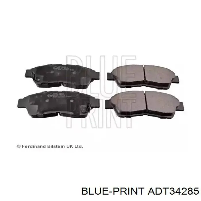 Передние тормозные колодки ADT34285 Blue Print