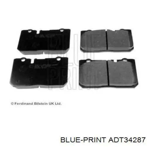 Передние тормозные колодки ADT34287 Blue Print