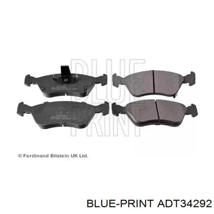 Передние тормозные колодки ADT34292 Blue Print