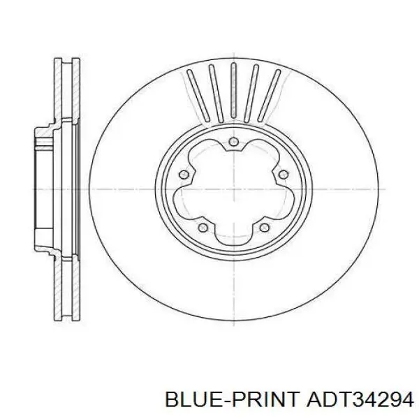 Колодки Blue Print ADT34294 цена, от 18.95 USD