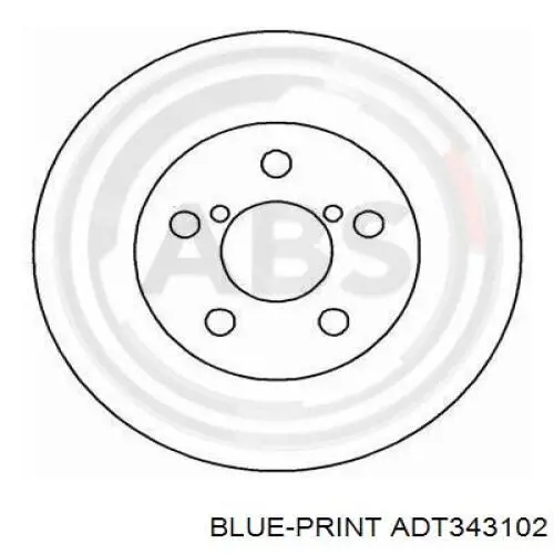 4351242020 Toyota Диск тормозной передний
