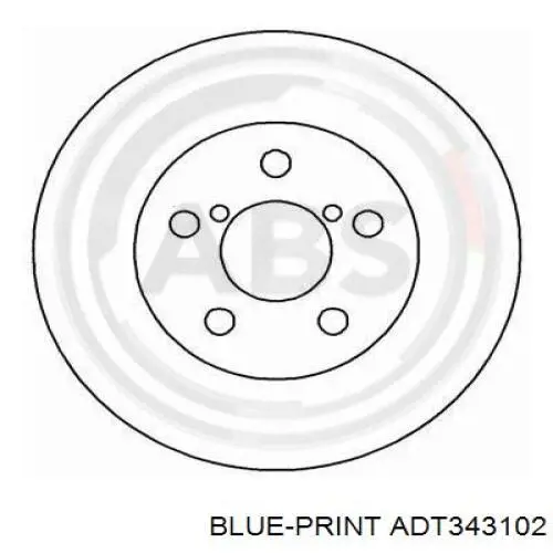 Передний тормозной диск Toyota 4351242020