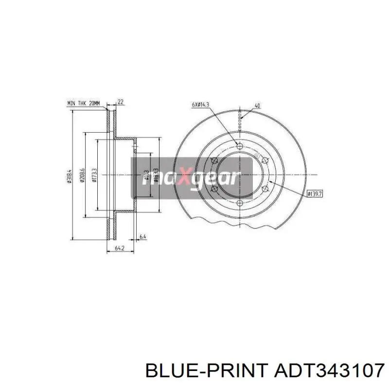 Тормоз дисковый передний Febi 108471 цена, от 38.21 USD