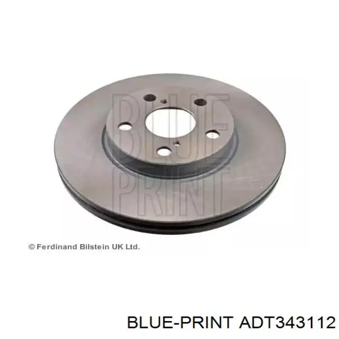 Передние тормозные диски ADT343112 Blue Print