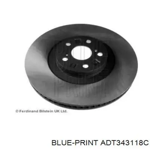 Передние тормозные диски ADT343118C Blue Print