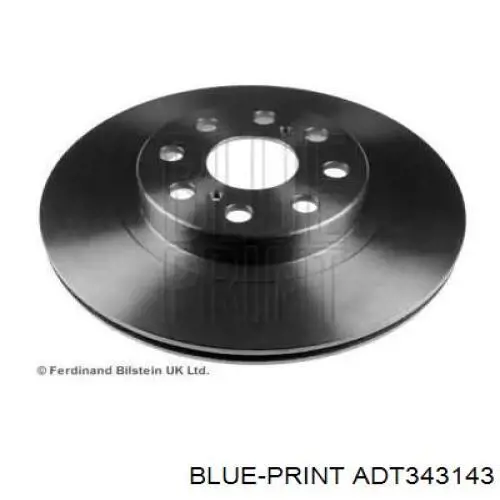 Disco de freno trasero ADT343143 Blue Print