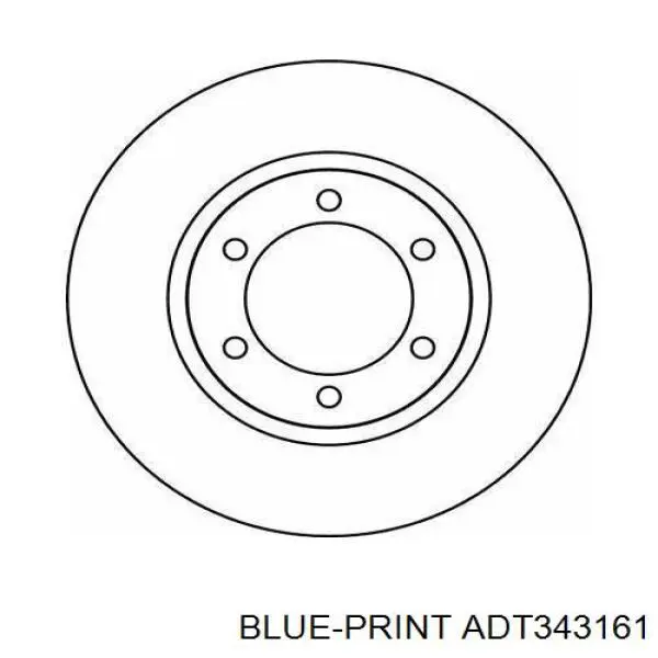 Передний тормозной диск Blue Print ADT343161