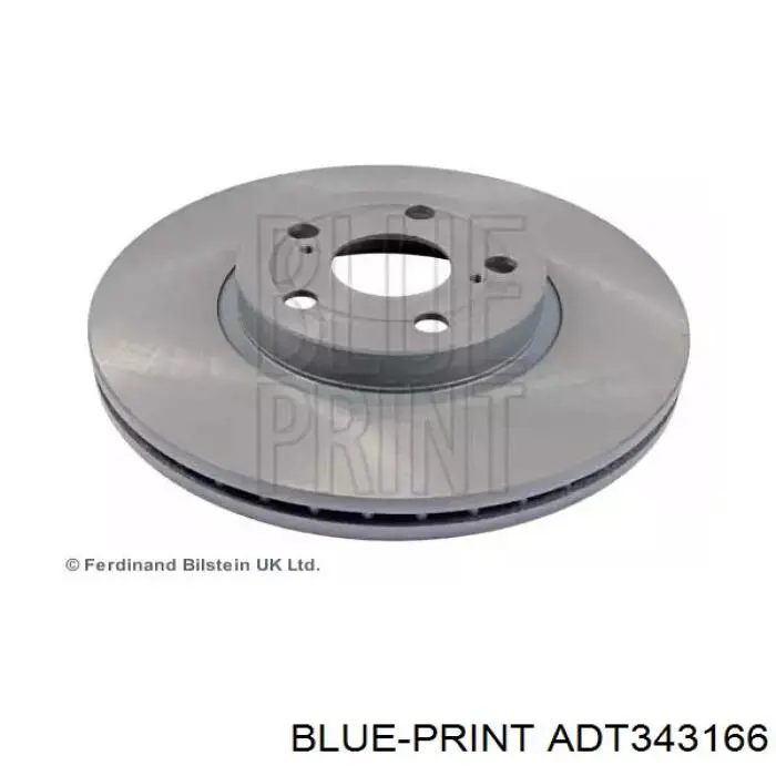 ADT343166 Blue Print диск тормозной передний
