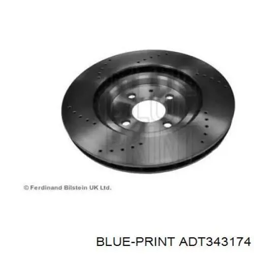 Передние тормозные диски ADT343174 Blue Print