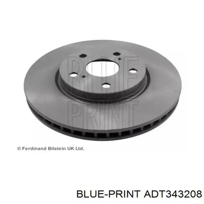 Передние тормозные диски ADT343208 Blue Print