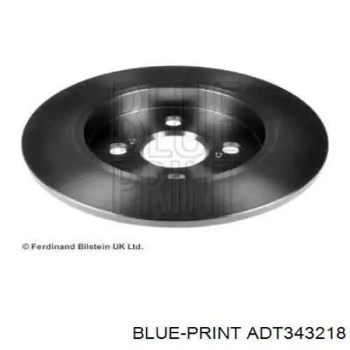 Disco de freno trasero ADT343218 Blue Print