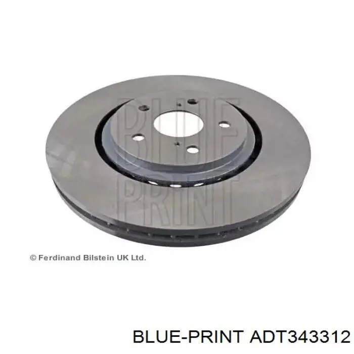 ADT343312 Blue Print disco do freio dianteiro