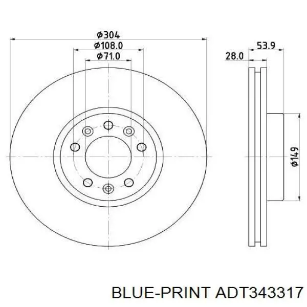 Передние тормозные диски 563275JC Jurid/Bendix