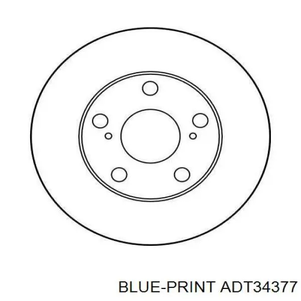 Передние тормозные диски ADT34377 Blue Print
