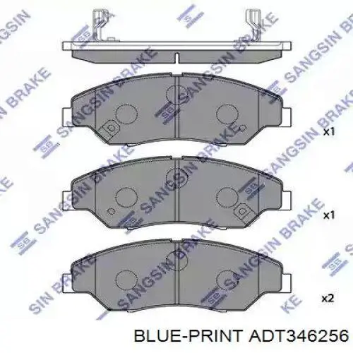 Купить ADT346256 Blue Print Передний трос ручника