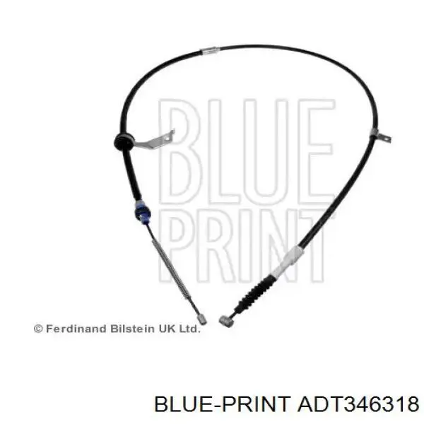 Трос ручного тормоза задний правый Blue Print ADT346318