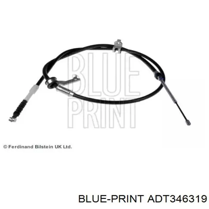 ADT346319 Blue Print трос ручного тормоза задний левый