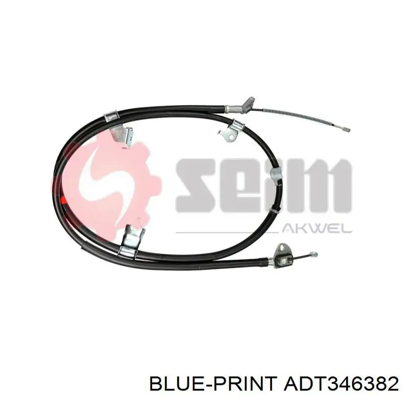 Трос ручного тормоза задний Blue Print ADT346382 цена, от 57.67 USD