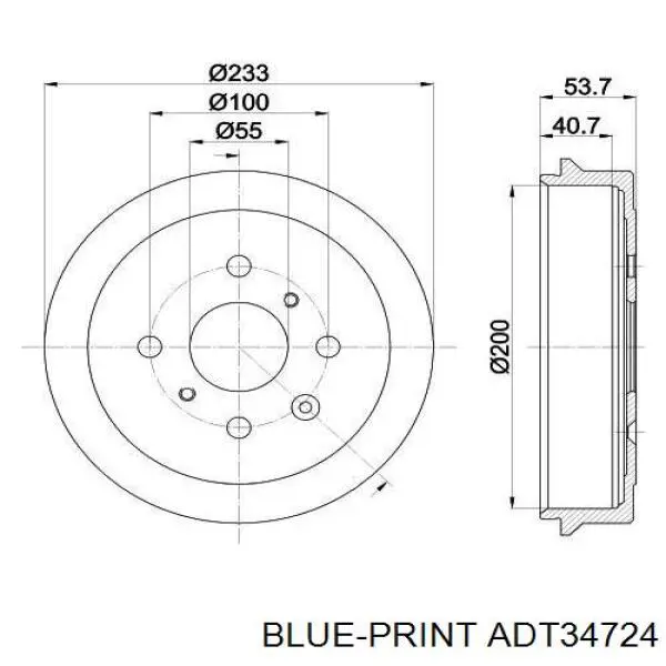 Задний барабан Blue Print ADT34724