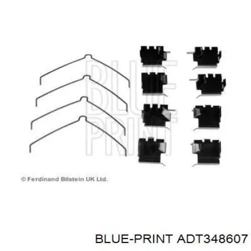 Купить ADT348607 Blue Print Ремкомплект тормозных колодок
