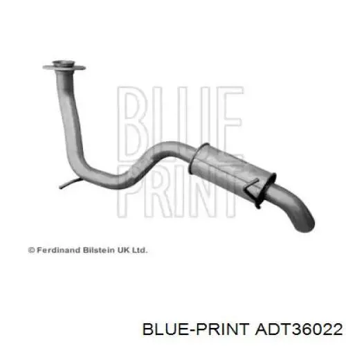 Глушитель задний ADT36022 Blue Print