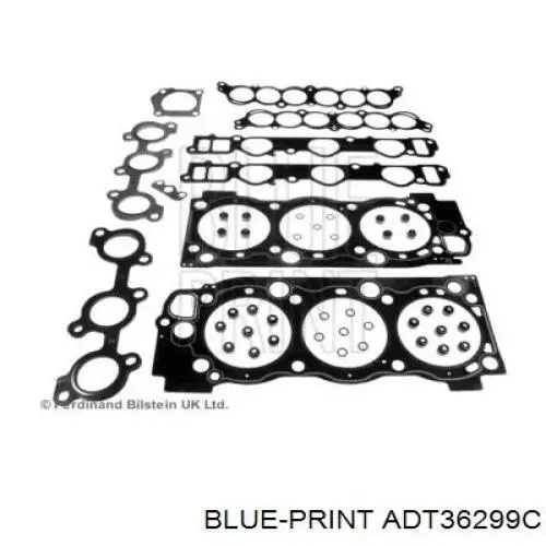 Верхний комплект прокладок двигателя ADT36299C Blue Print