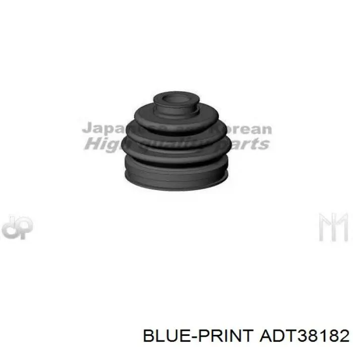 Пыльник шарнира угловых скоростей внутренний передний Blue Print ADT38182 цена, от 10.14 USD