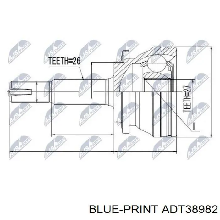 Купить ADT38982 Blue Print Внешняя граната