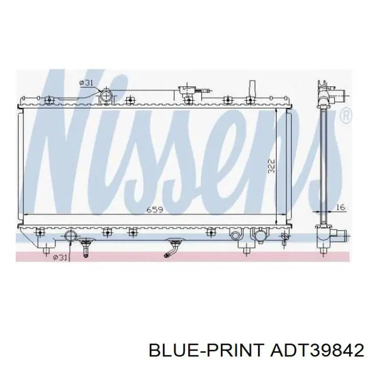 Радиатор ADT39842 Blue Print