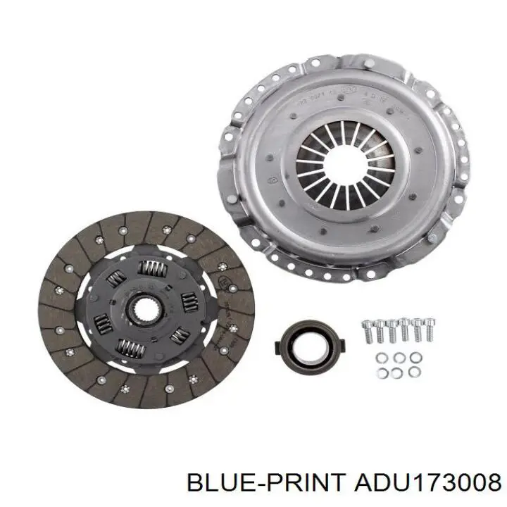 Купить ADU173008 Blue Print Комплект сцепления (диск, корзина, подшипник)