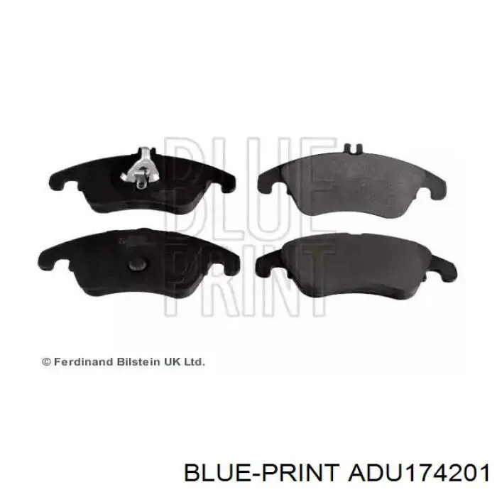 ADU174201 Blue Print колодки тормозные передние дисковые