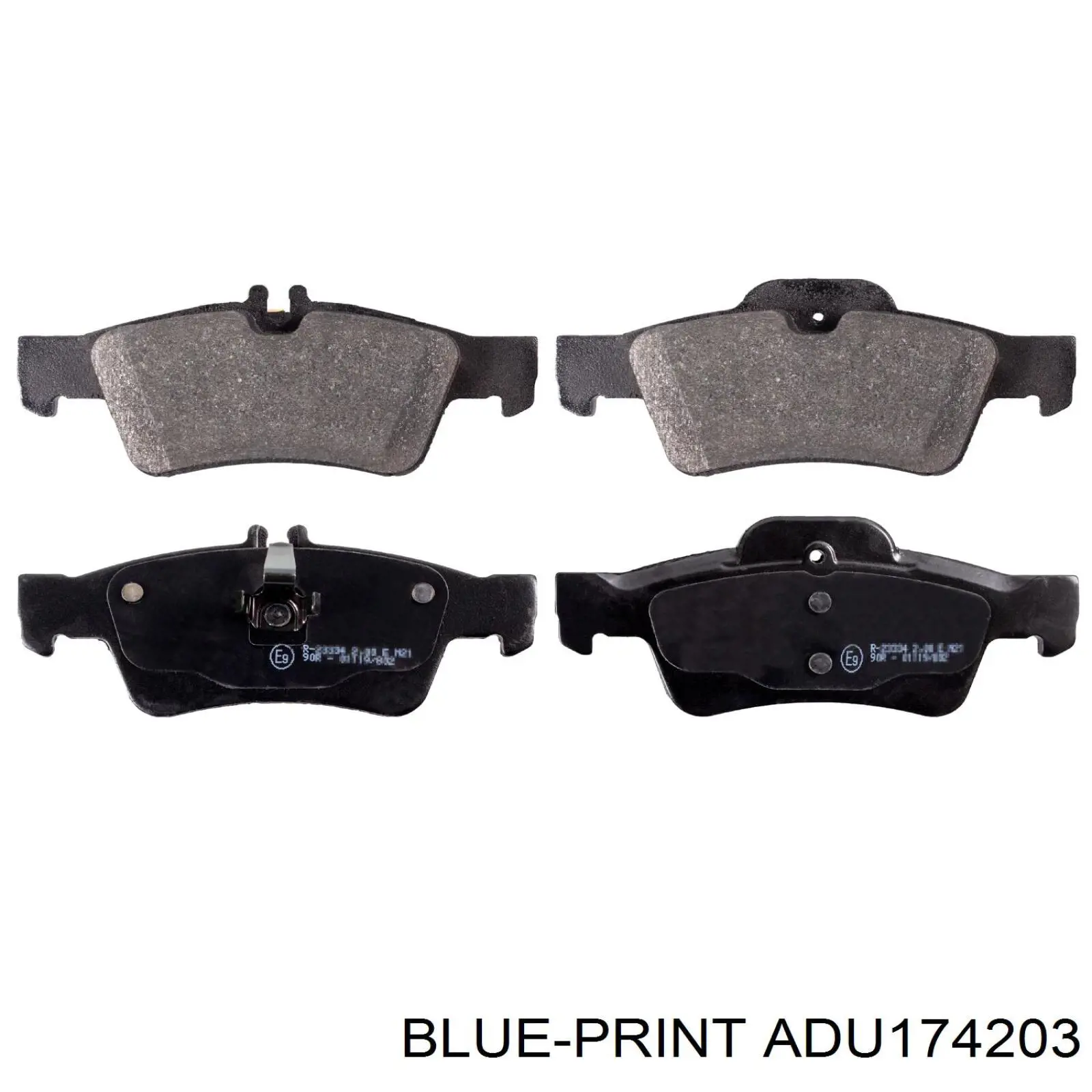 Купить ADU174203 Blue Print Колодки тормозные задние, дисковые