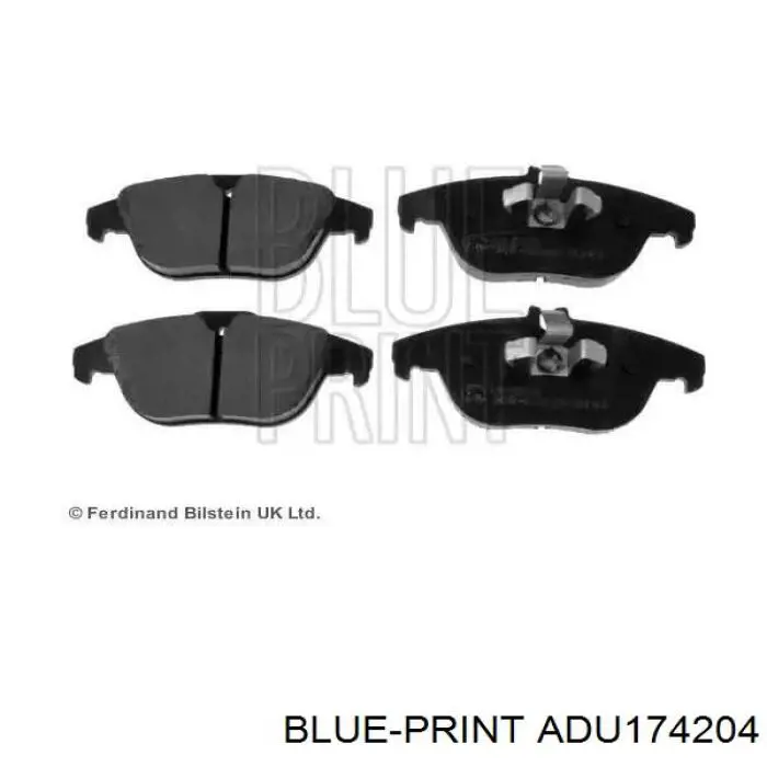 Задние тормозные колодки ADU174204 Blue Print