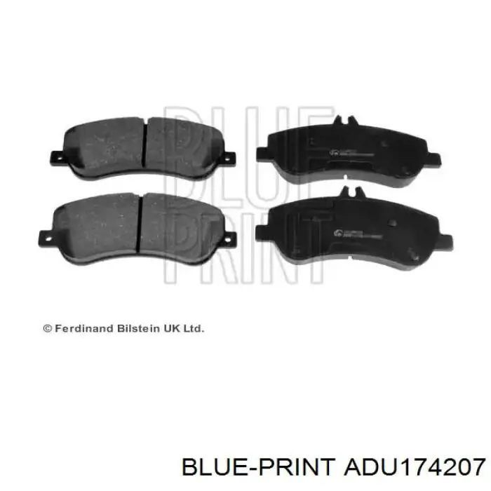 Передние тормозные колодки ADU174207 Blue Print