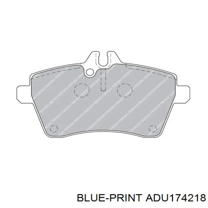 Передние тормозные колодки A1694200920 Mercedes