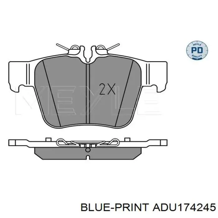 Купить 35152 ABS Колодки тормозные задние, дисковые