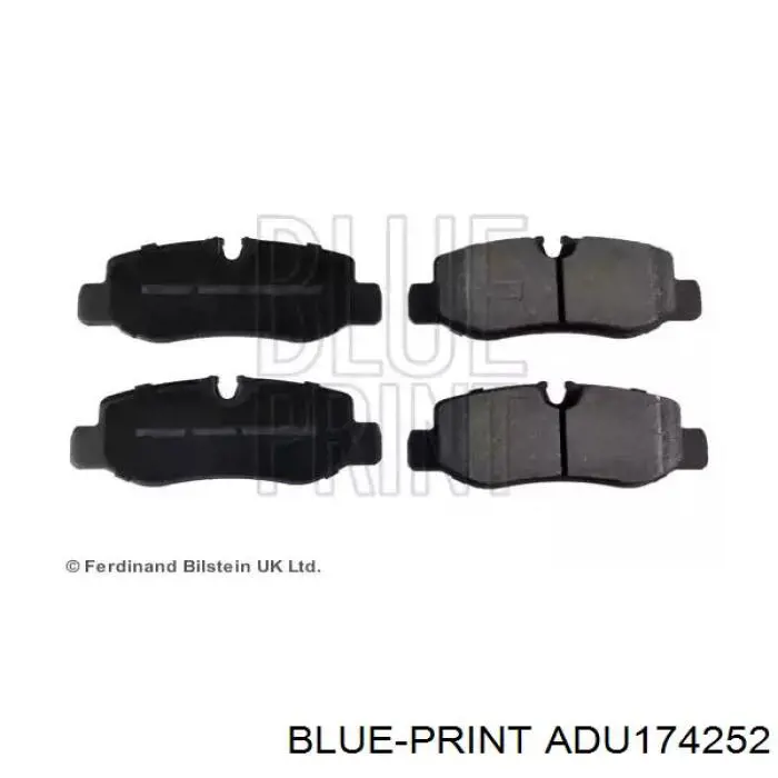 Задние тормозные колодки ADU174252 Blue Print