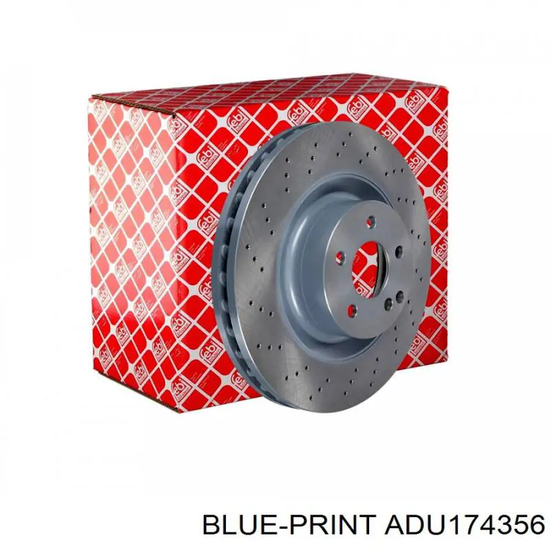Передний тормозной диск Blue Print ADU174356