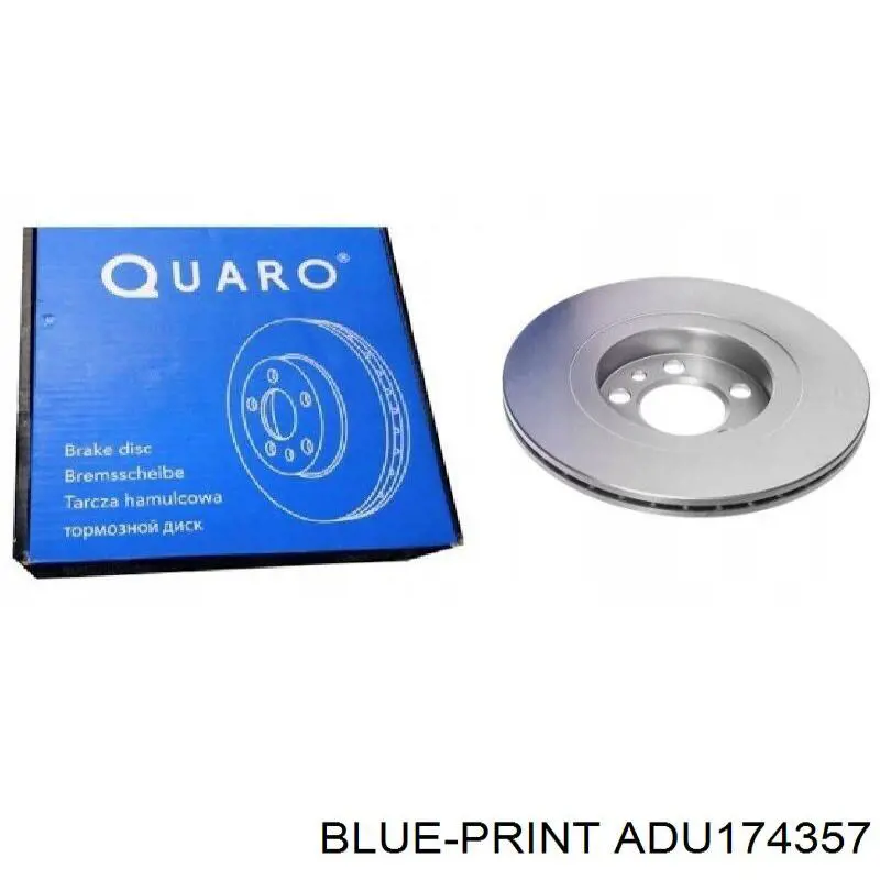 Передние тормозные диски ADU174357 Blue Print