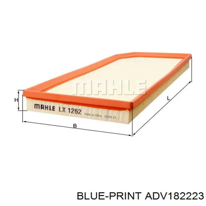 Воздушный фильтр ADV182223 Blue Print