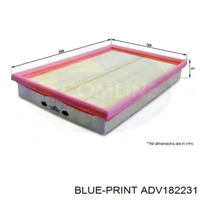 ADV182231 Blue Print Воздушный фильтр двигателя
