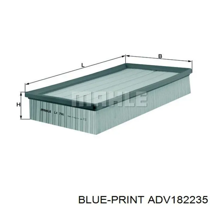Купить ADV182235 Blue Print Автомобильный фильтр воздуха