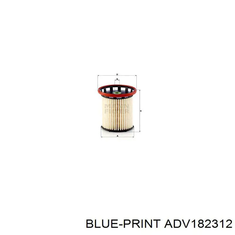Фильтр тонкой очистки топлива Blue Print ADV182312 цена, от 15.35 USD