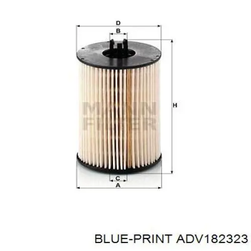 Купить ADV182323 Blue Print Фильтр-отстойник топлива грубой очистки