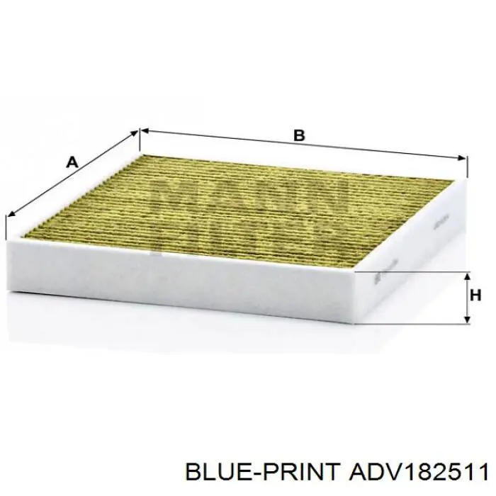 Воздушный фильтр салона Blue Print ADV182511