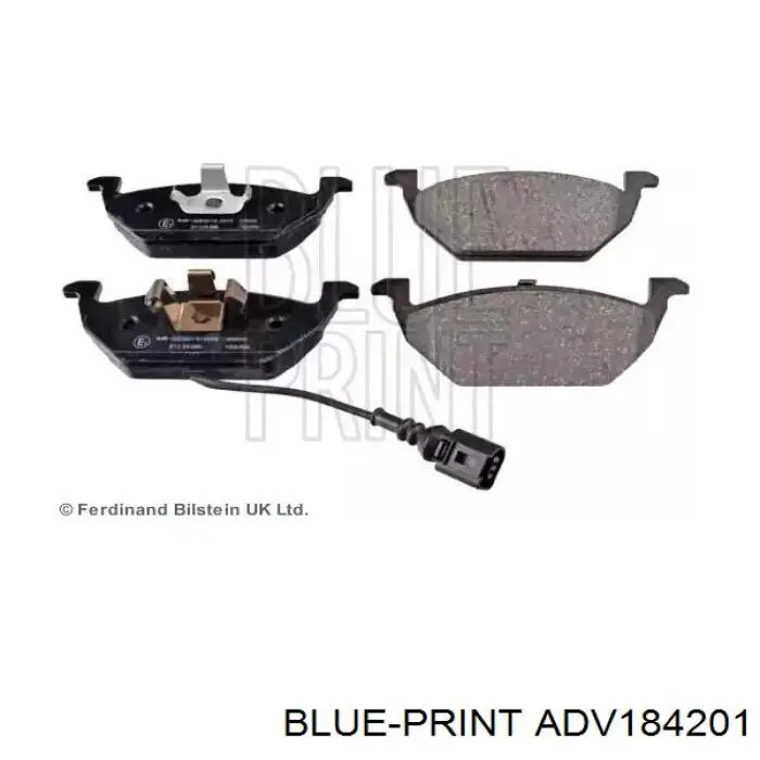 ADV184201 Blue Print передние тормозные колодки