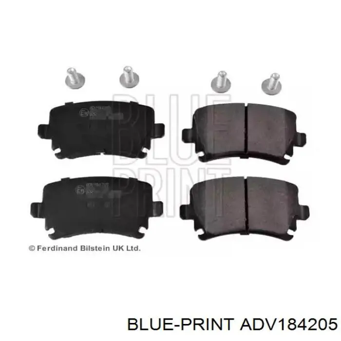 ADV184205 Blue Print Колодки тормозные дисковые комплект