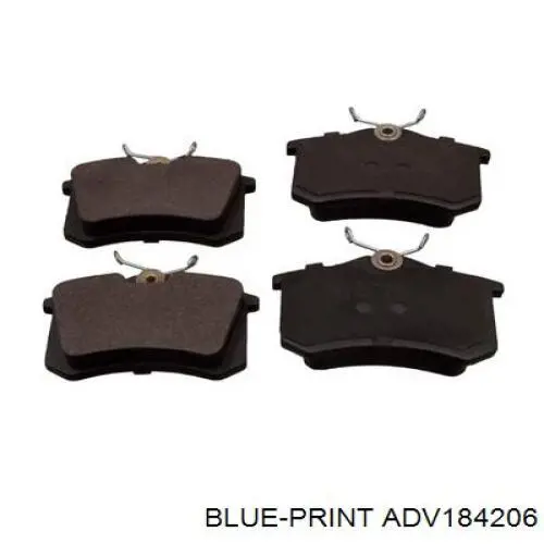 Compre ADV184206 Blue Print Sapatas do freio traseiras de disco