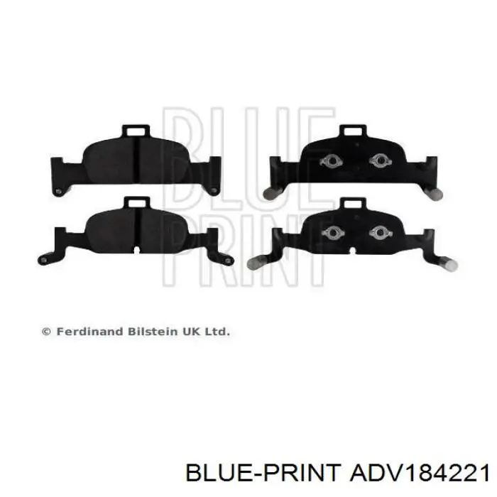 ADV184221 Blue Print передние тормозные колодки