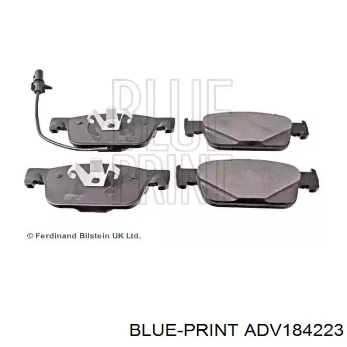 ADV184223 Blue Print sapatas do freio dianteiras de disco